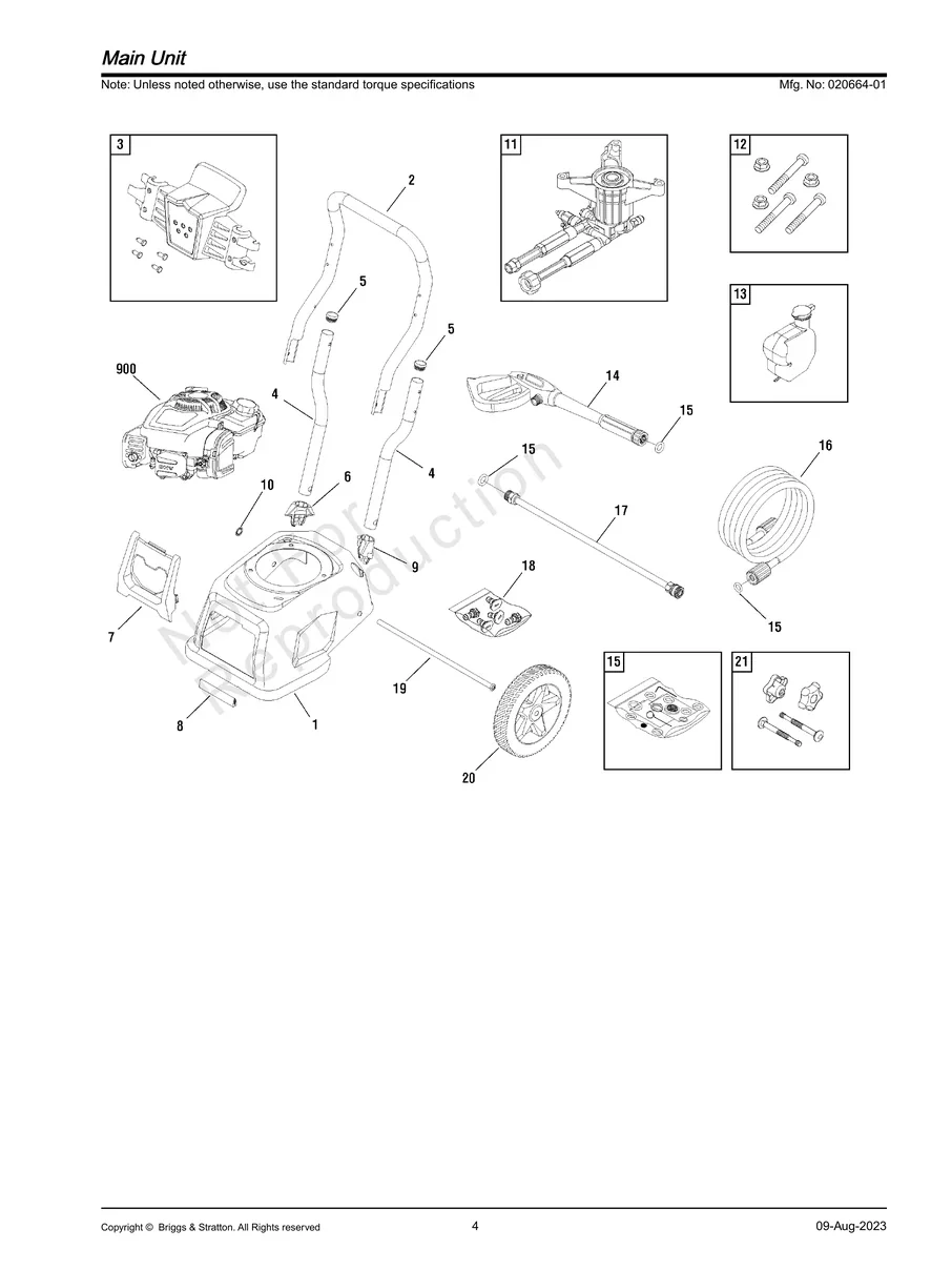 BRIGGS AND STRATTON, 020664-01, IPL.4
